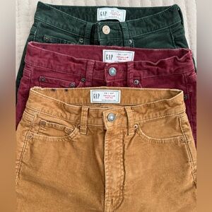 Gap vintage slim high-rise corduroy bundle 00P/24P